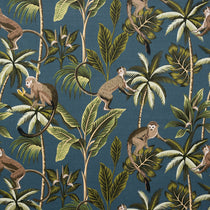 Monkey Teal Fabric by the Metre